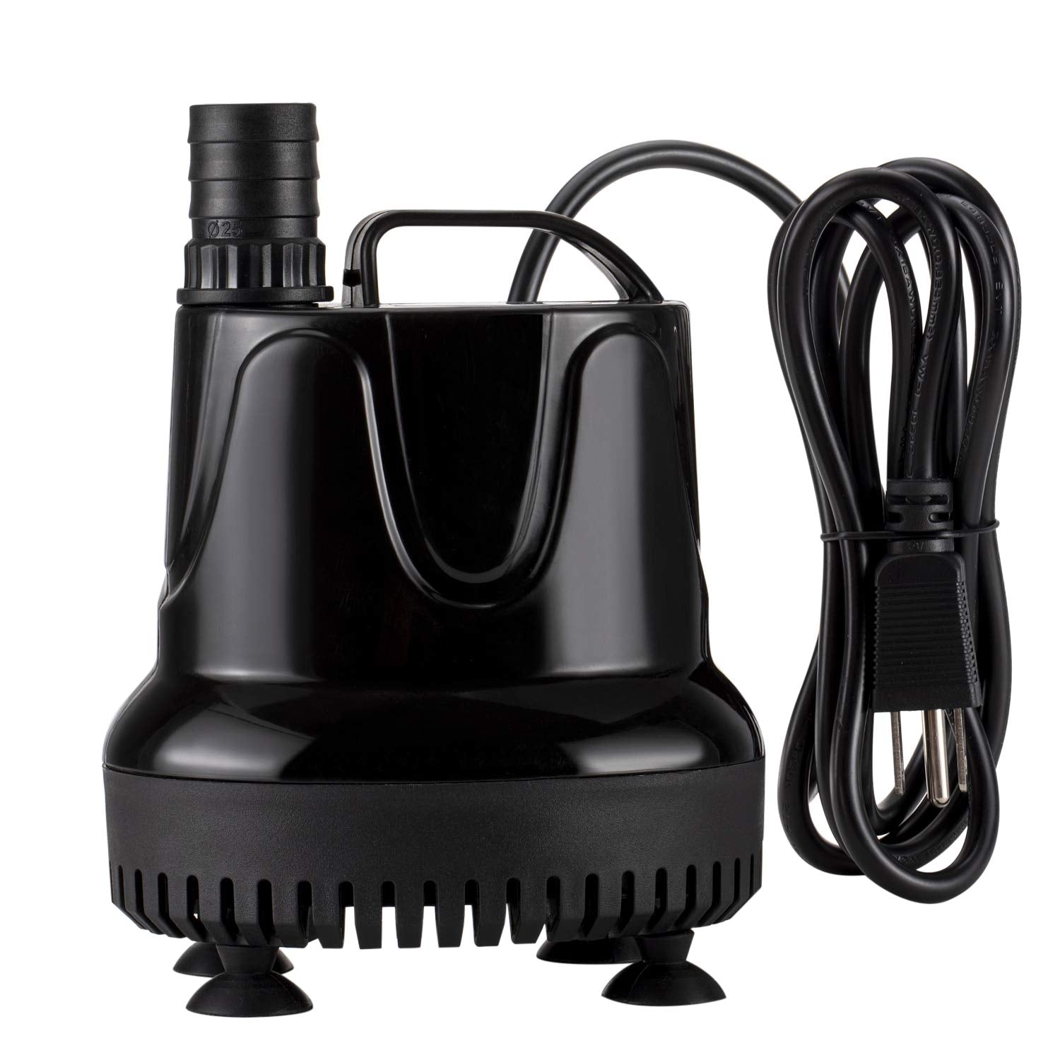 Hygger 1060GPH pump, overall view, ideal for quick tank water changes.
