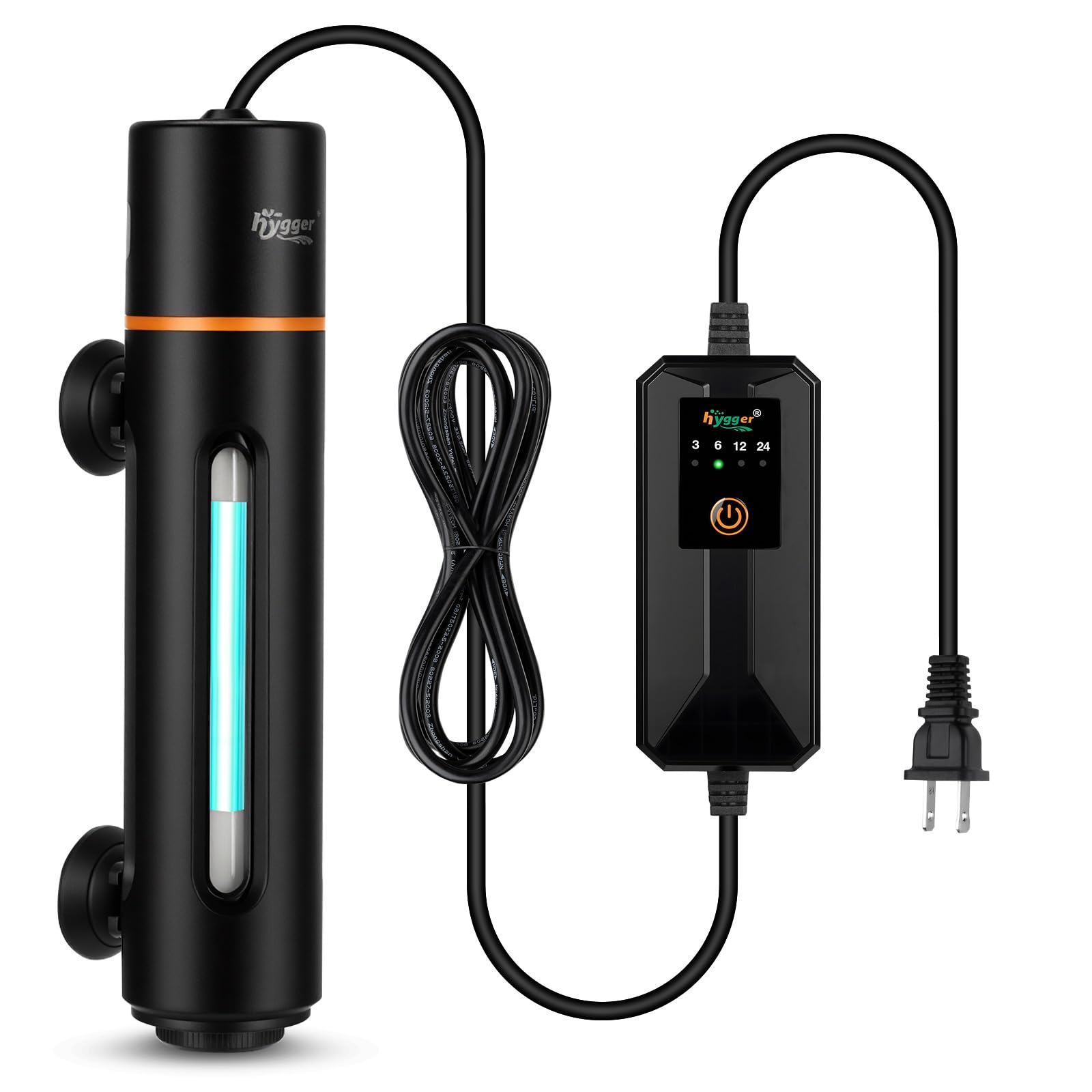 Hygger 11W UV light timer in tank improving water clarity