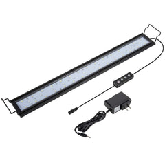 Hygger 16W full spectrum light with aluminum shell visible on a freshwater tank