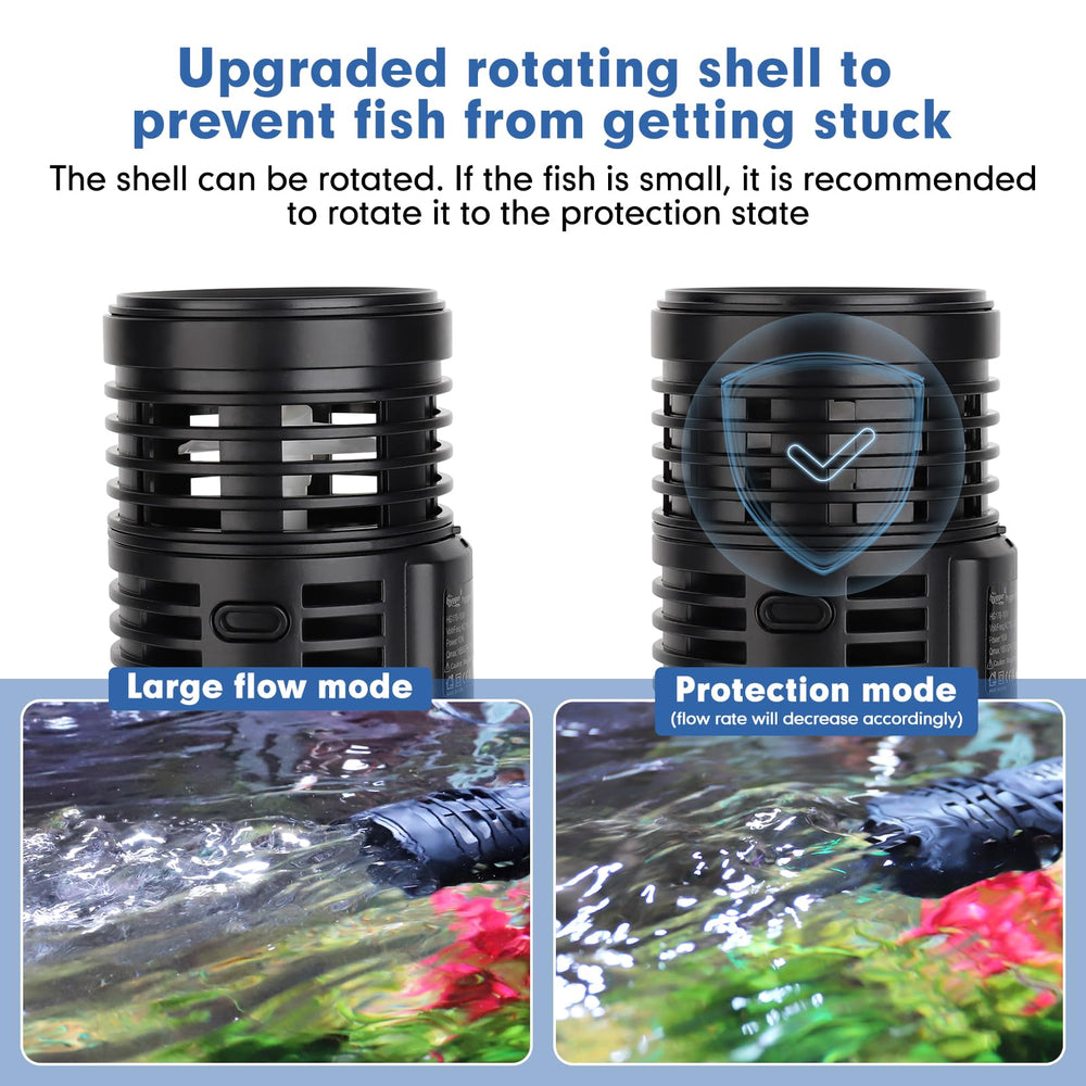 Hygger wave maker improves oxygenation and debris movement in larger tanks.