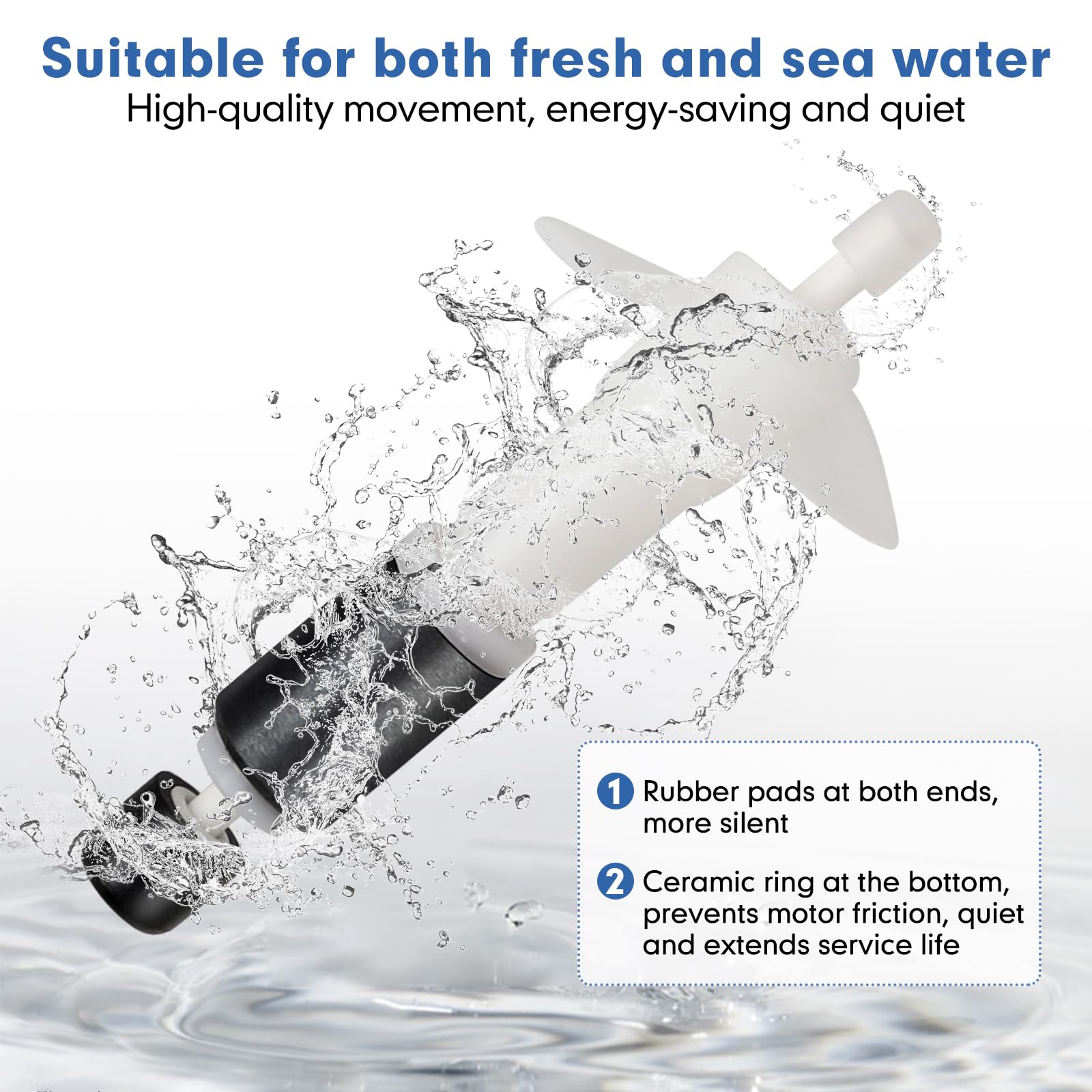 Hygger wave maker operates ultra-quiet for a calmer tank.