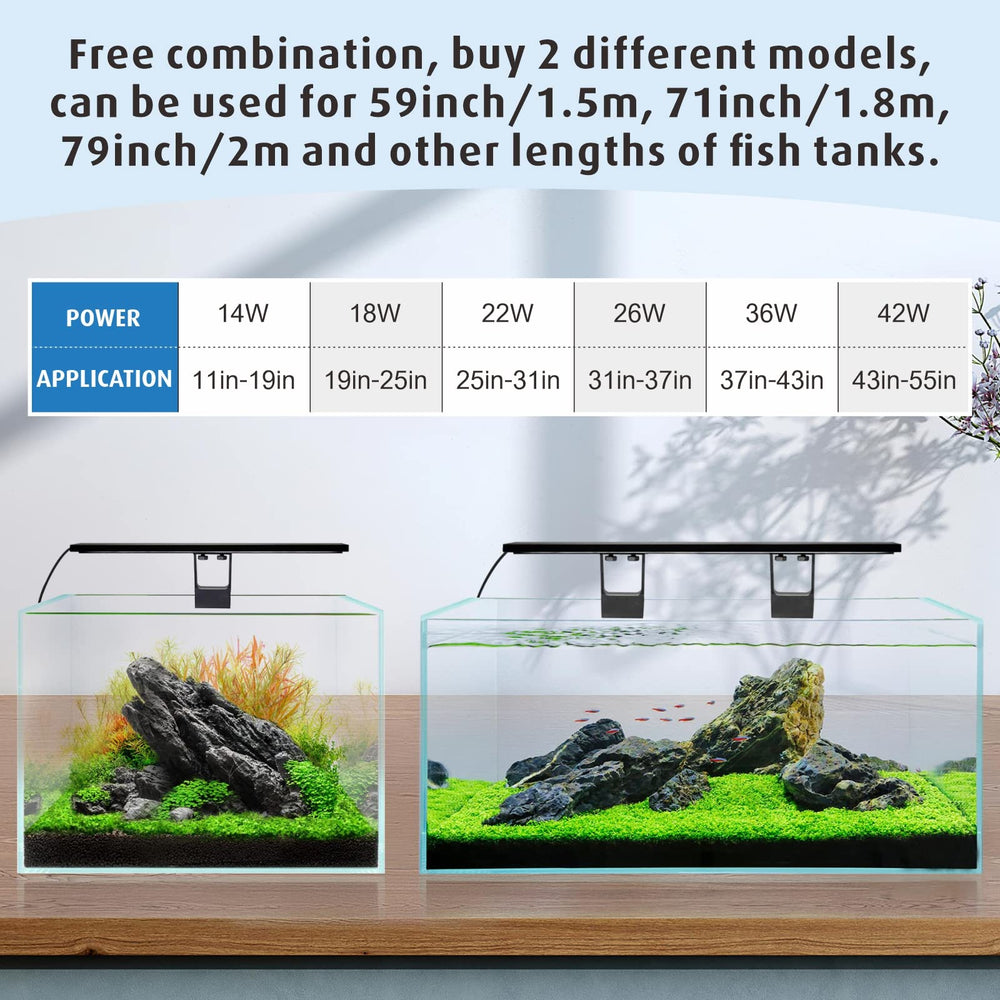 Hygger 18W planted LED delivers bright, natural illumination.