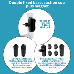 Hygger 2100GPH 360-degree rotating base enables multi-directional flow patterns