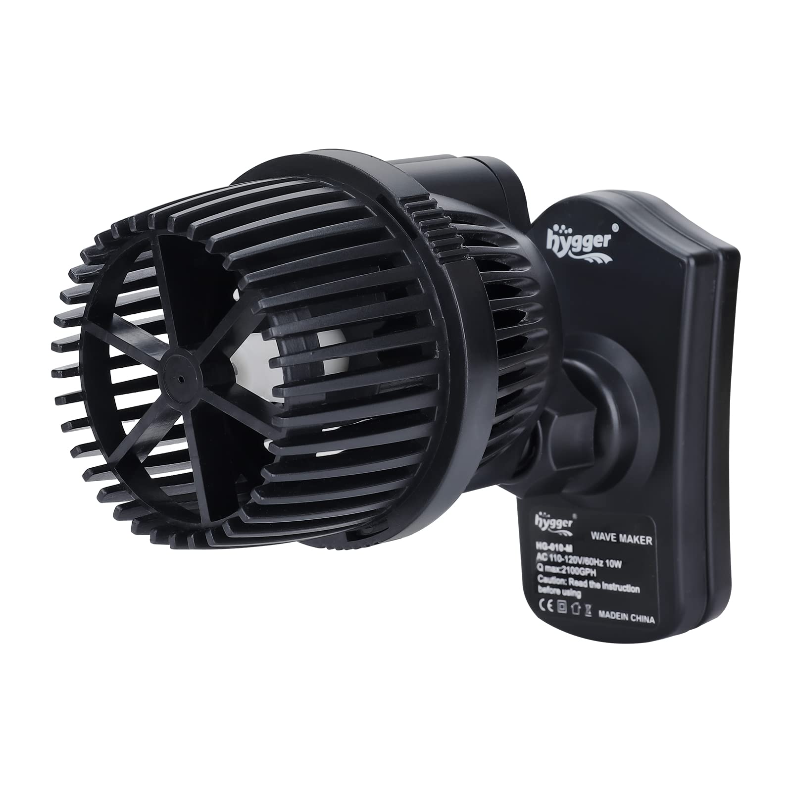 Hygger 2100GPH wave-maker pump with magnetic base for stable, powerful flow