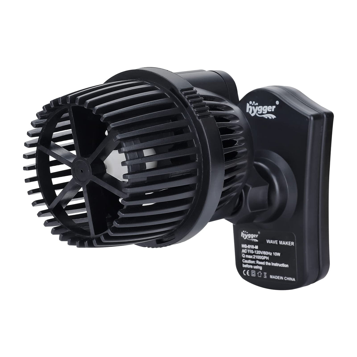 Hygger 2100GPH wave-maker pump with magnetic base for stable, powerful flow