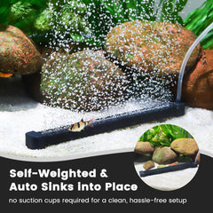 Hygger 23.6-inch air bar forms a dense bubble wall for consistent oxygenation