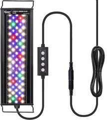 Hygger 36W LED sunrise over a lush planted tank for gentle growth