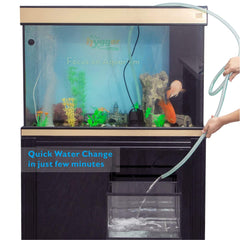 Hygger pump in aquarium setup powering fountain with silent operation