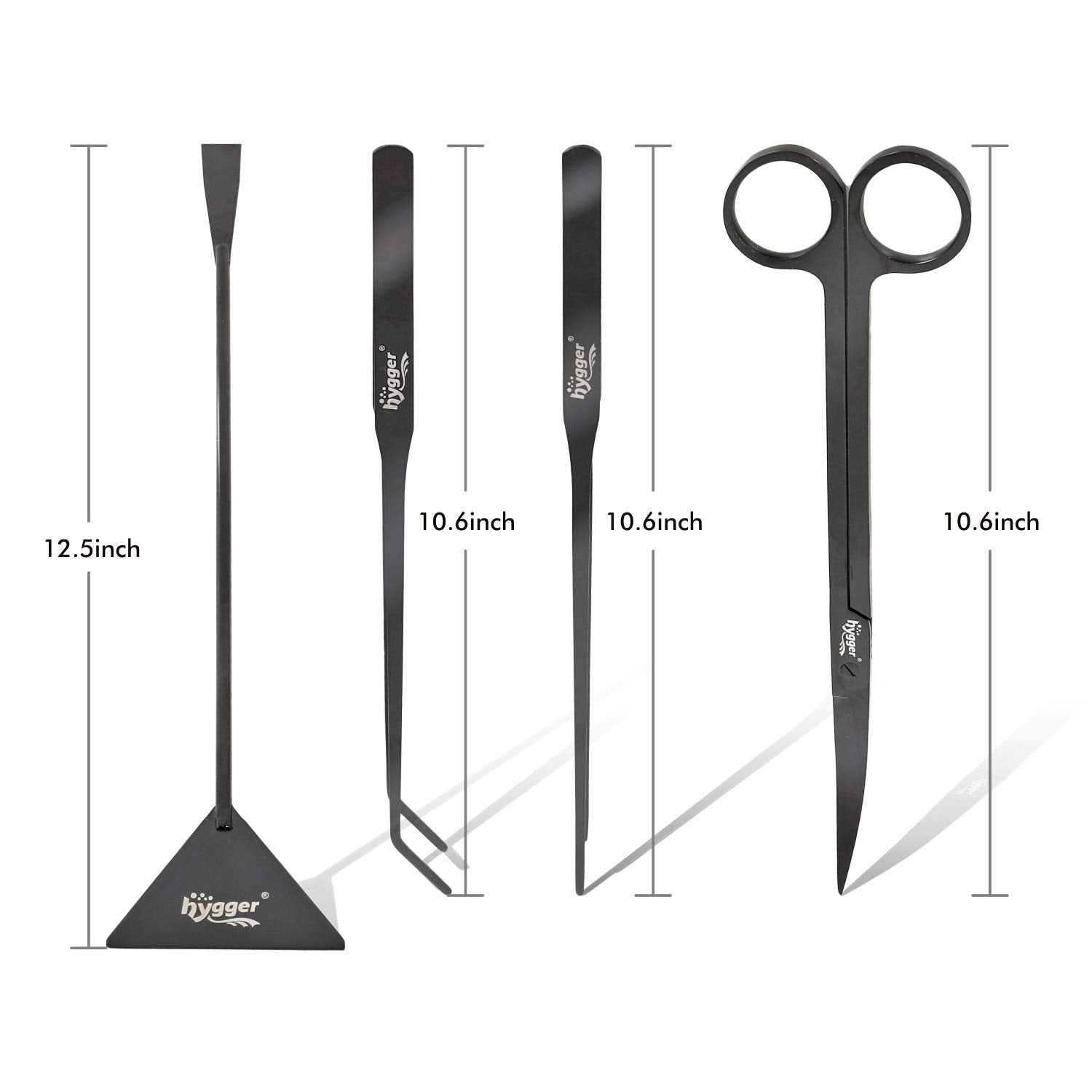 Hygger straight tweezers for plant placement and debris removal.