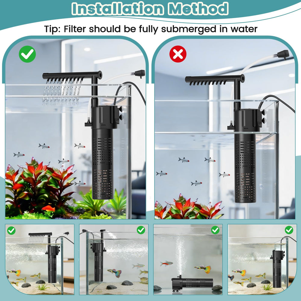 Hygger 50PPI filter cotton media with hollow quartz balls for clarity.