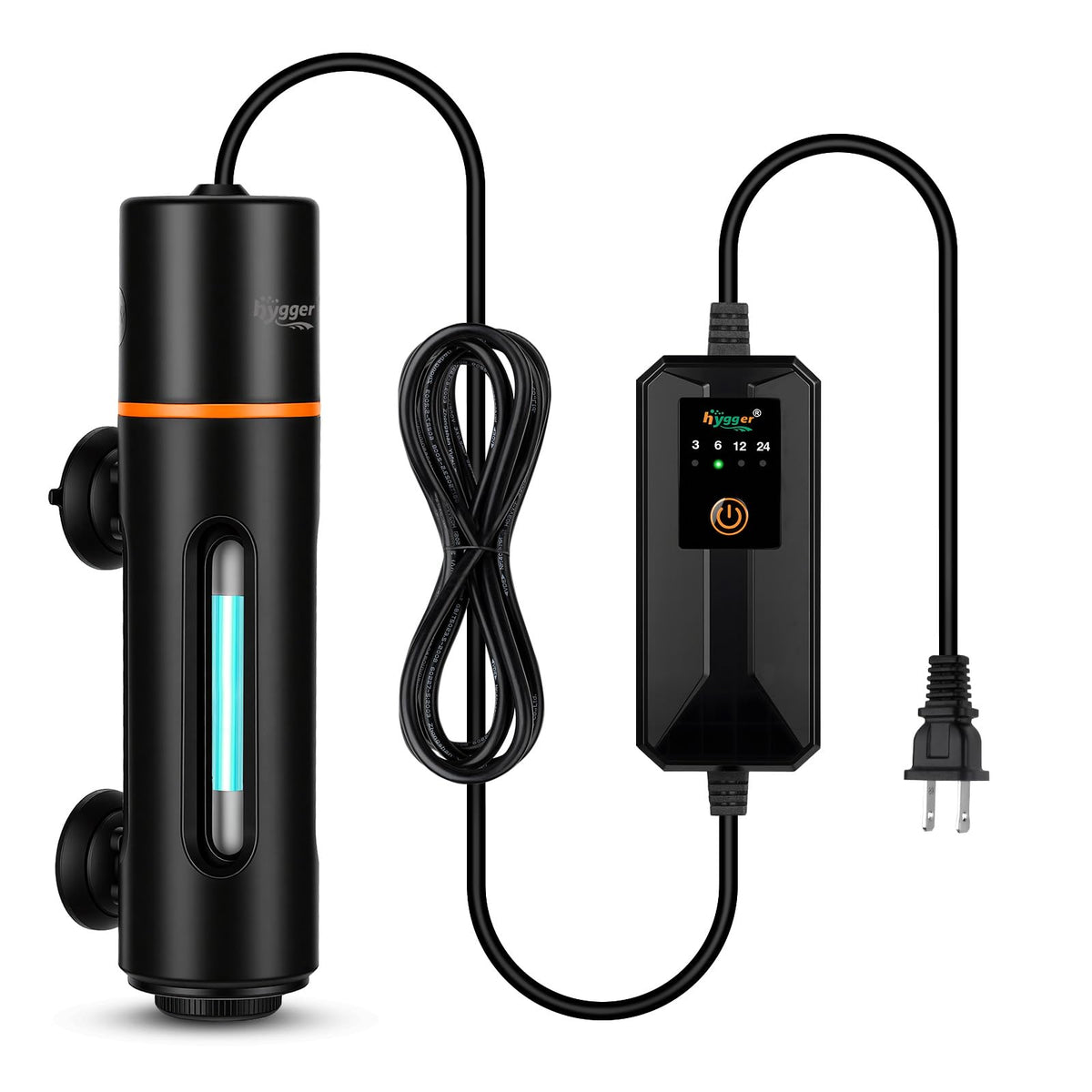 Hygger 7W UV light for tank use improves water clarity and algae control.