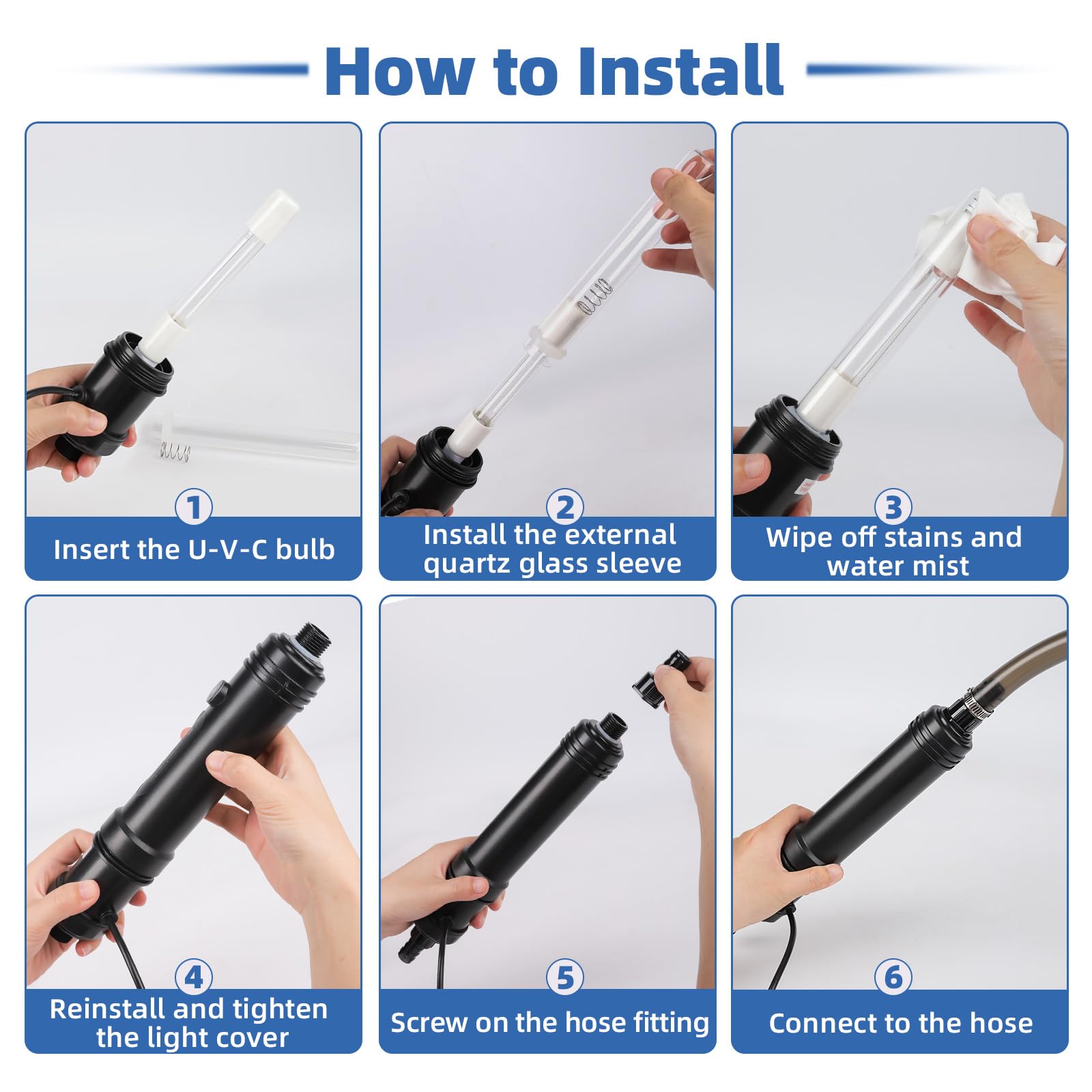 Hygger 7W U-V light improves water clarity when used correctly