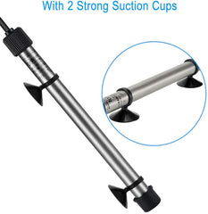Hygger 802 heater rod with suction cups for easy secure mounting.