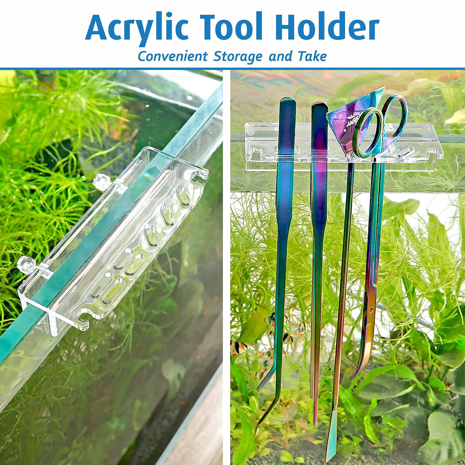 hygger acrylic tool holder keeps tools organized and dry