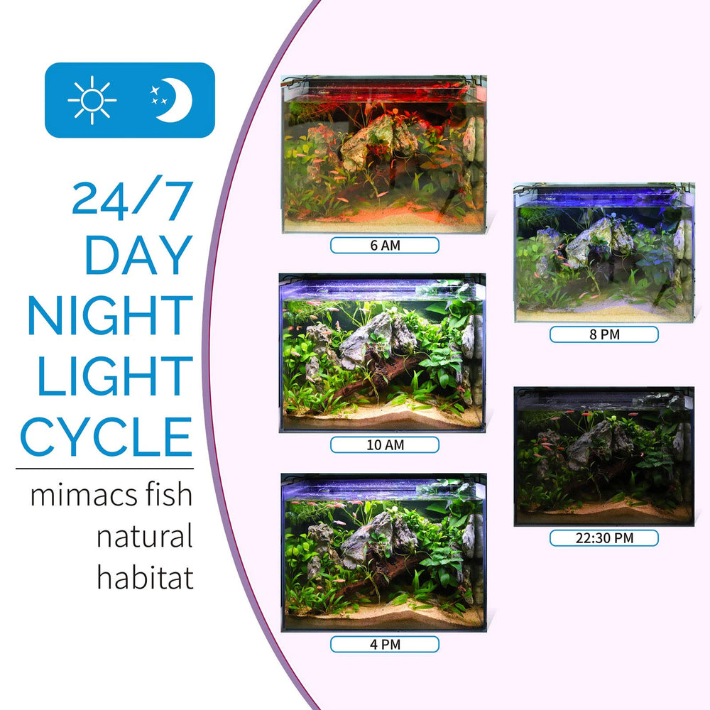 Hygger Advanced LED light full spectrum rendering vivid fish and plant tones