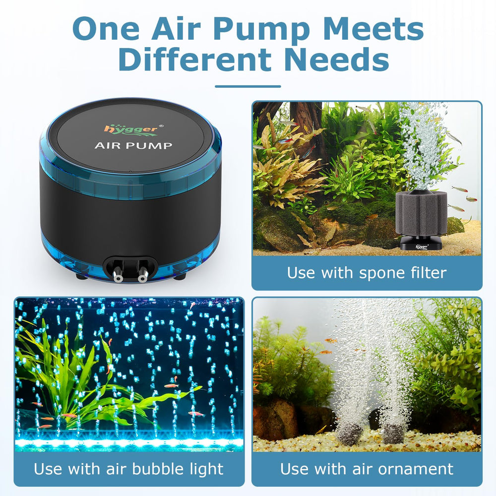Hygger complete aeration package for fish tanks and hydroponics