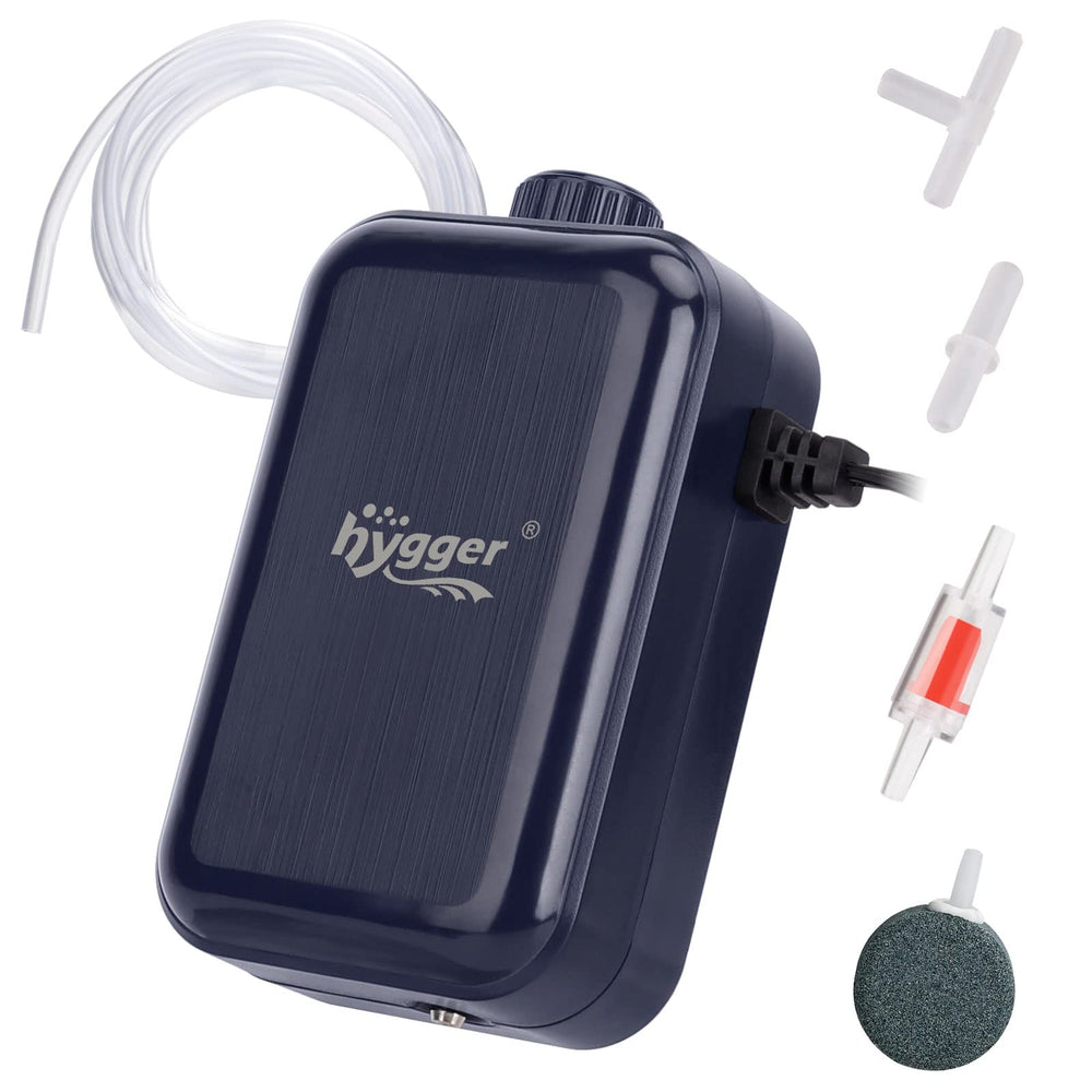 hygger aquarium air pump compact design for small tanks and space saving
