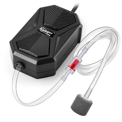 Hygger aquarium air pump single outlet keeps small tanks quietly oxygenated.