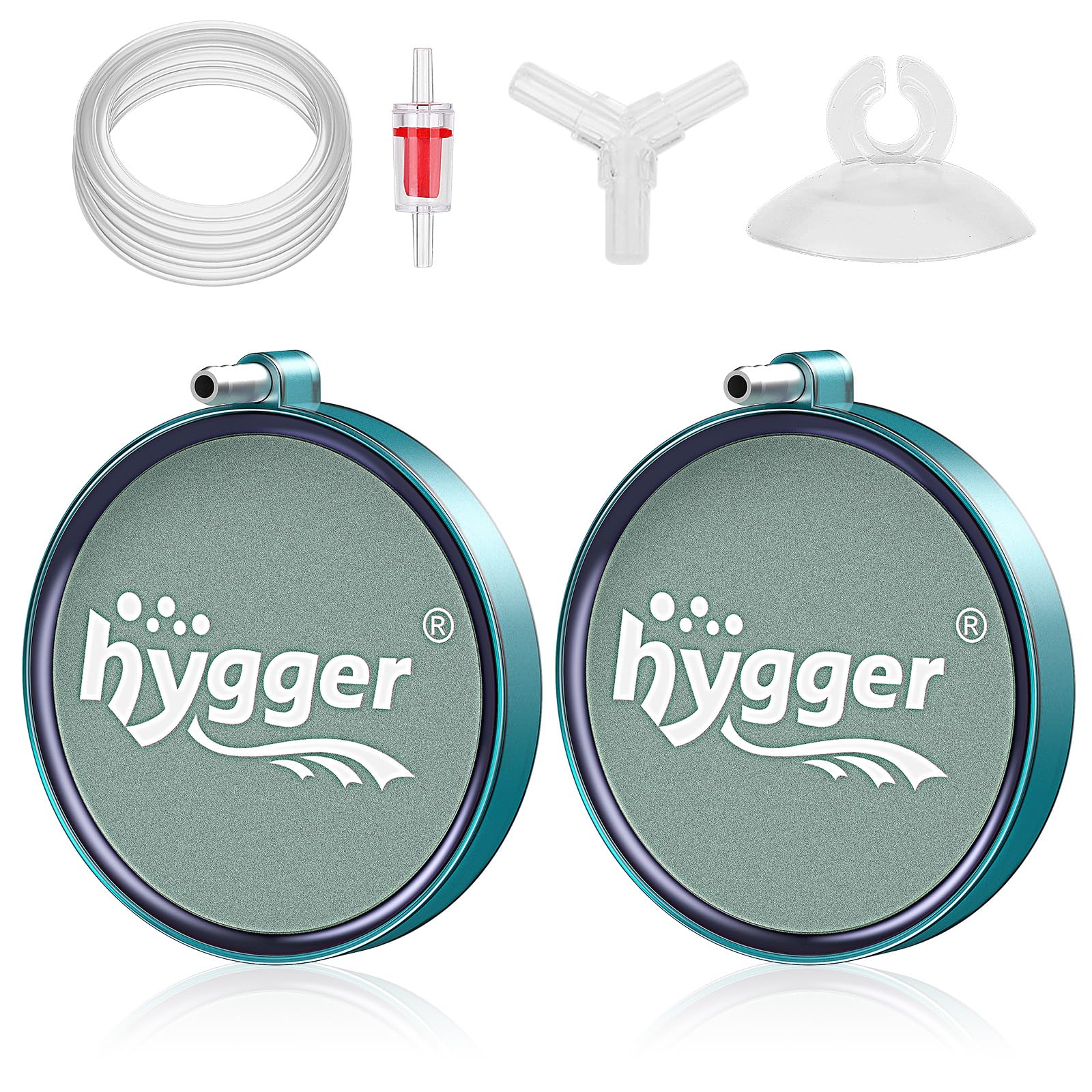 Hygger air stone 2-inch pack installed in tank for fine bubbles and oxygenation.