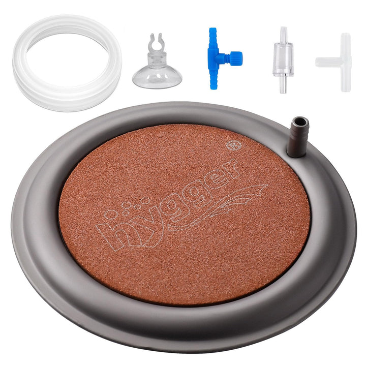 Hygger round 4-1-inch air stone releasing ultra-fine bubbles for aquarium oxygenation