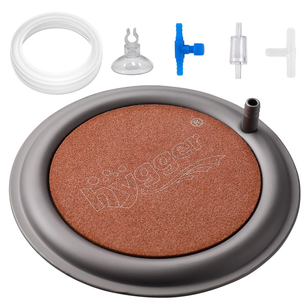 Hygger round 4-1-inch air stone releasing ultra-fine bubbles for aquarium oxygenation