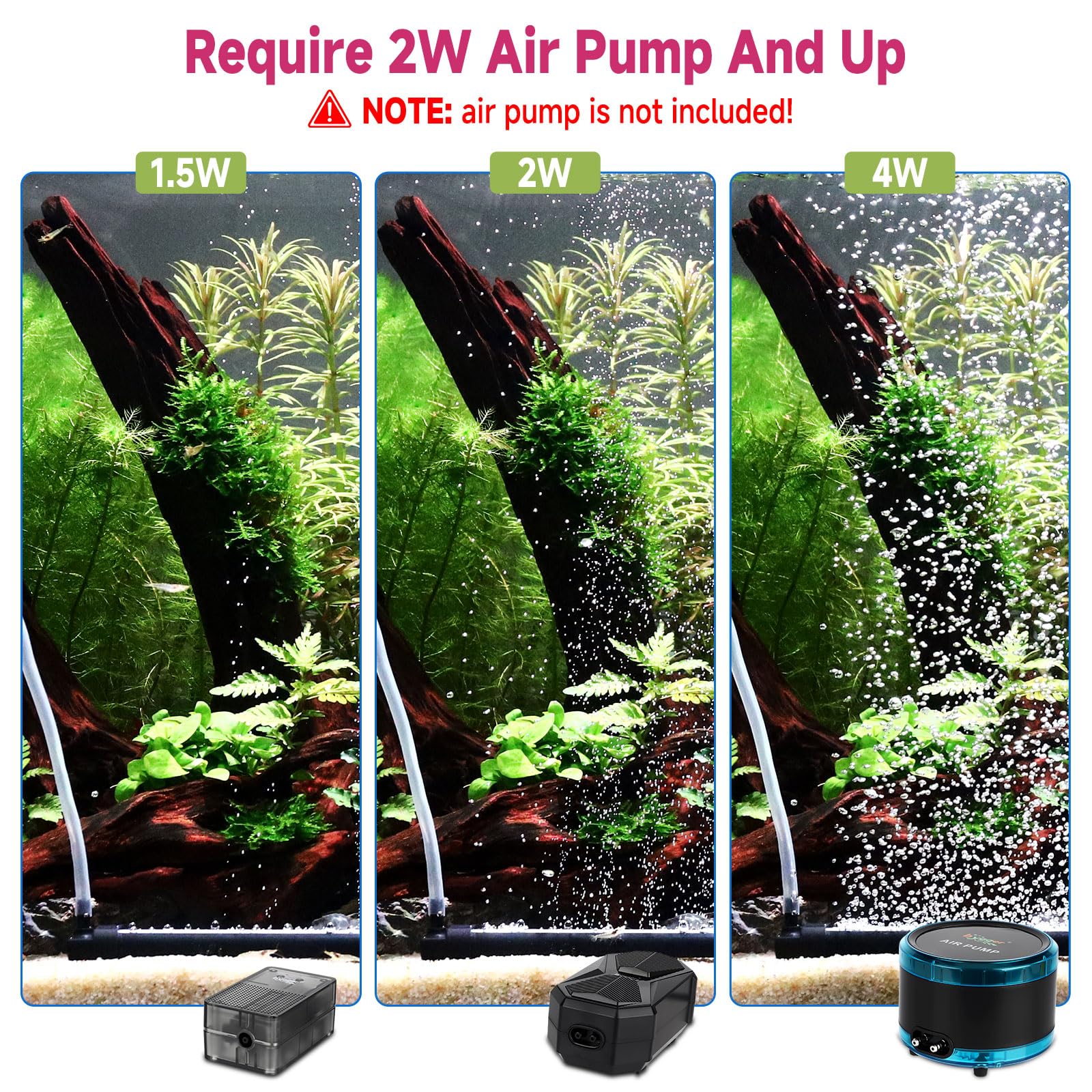 hygger 6.5-foot air tube ready for quiet, oxygenating flow.