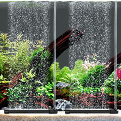 hygger aquarium bubble curtain wall forms a delicate bubble cloud to improve surface agitation.