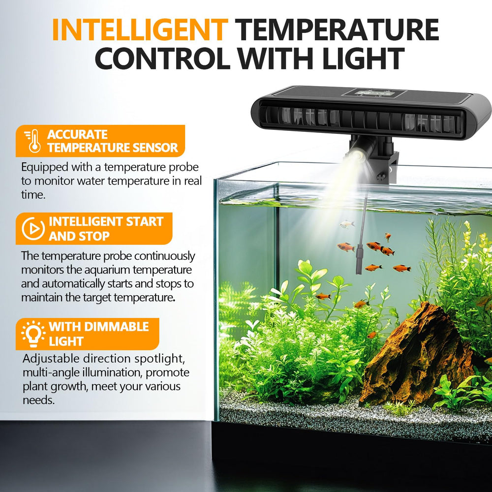 Hygger Aquarium Chiller Fan control panel with 3 speed settings