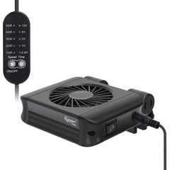 Hygger aquarium chiller fan front view showing silent cooling for quiet tanks.