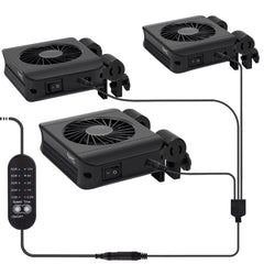 Hygger three-head aquarium chiller fan for quiet cooling and stable temperature