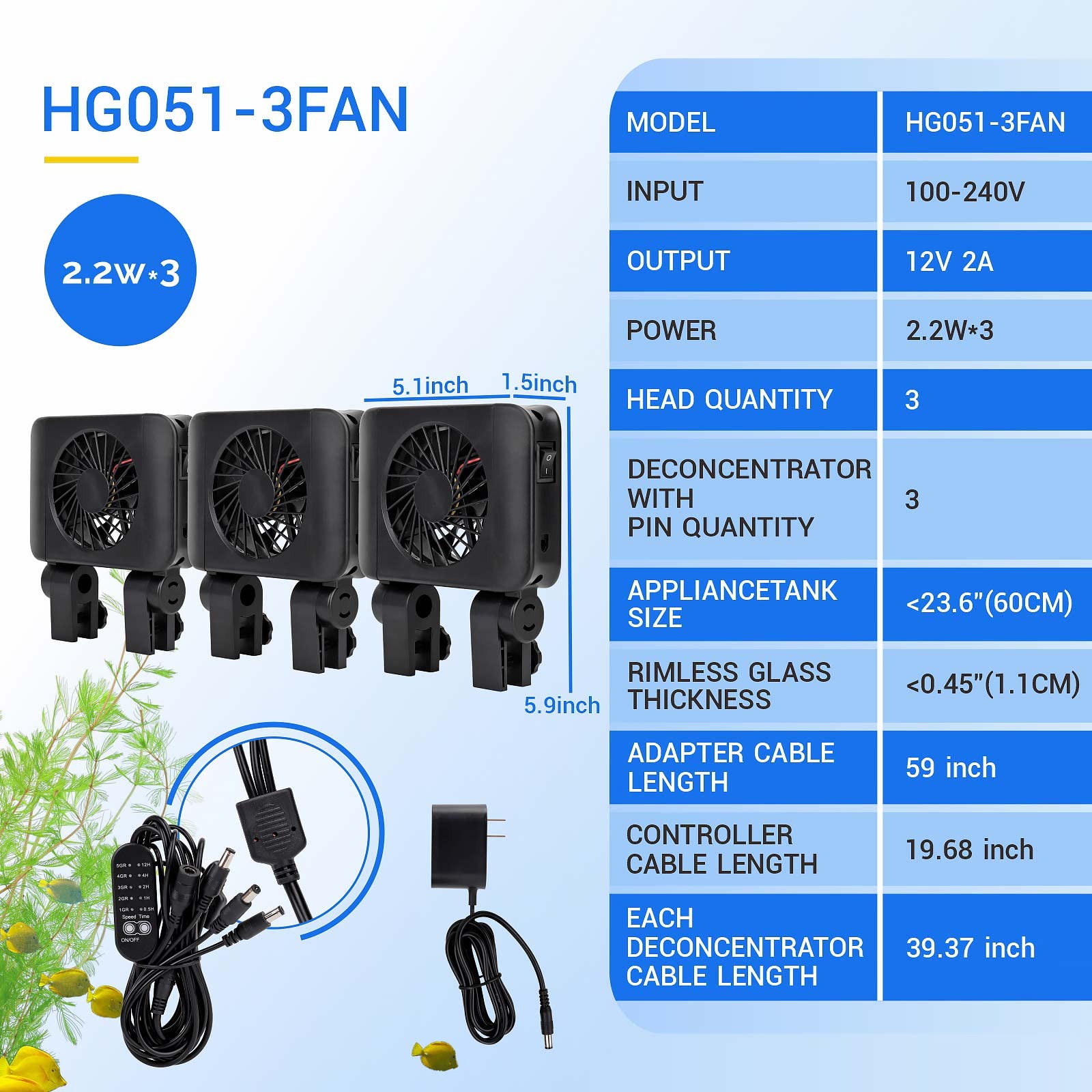 Hygger energy-saving and silent operation in a compact design