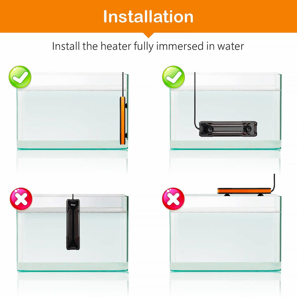 Hygger accessories kit includes bracket and suction cups for mounting.