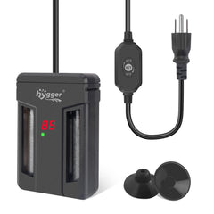 hygger aquarium heater with digital display shows real-time temperature