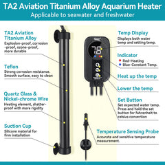 Hygger external temperature probe aids safe, convenient temperature monitoring.