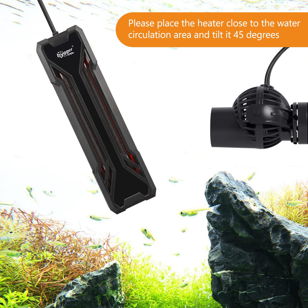 Hygger protective guard reduces fish burns during heater operation