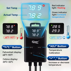 hygger aquarium heater submerged in tank ready for continuous operation