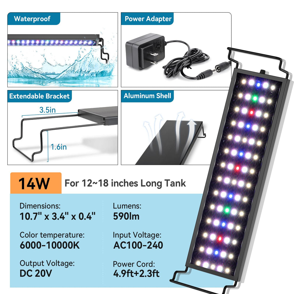 Hygger aluminum shell and heat dissipation maintain LED performance