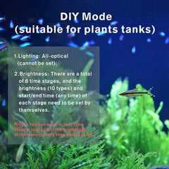 Hygger aquarium LED light showcases vibrant color options for tank aesthetics