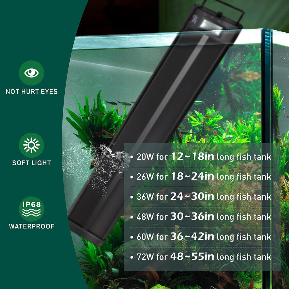 Hygger IP68 waterproof beads allow easy cleaning and durable performance