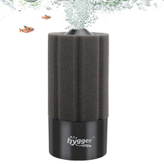 Hygger sponge filter 20-55g angled view enhances aquarium clarity