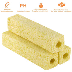 Hygger ceramic blocks in sump setup enhancing filtration