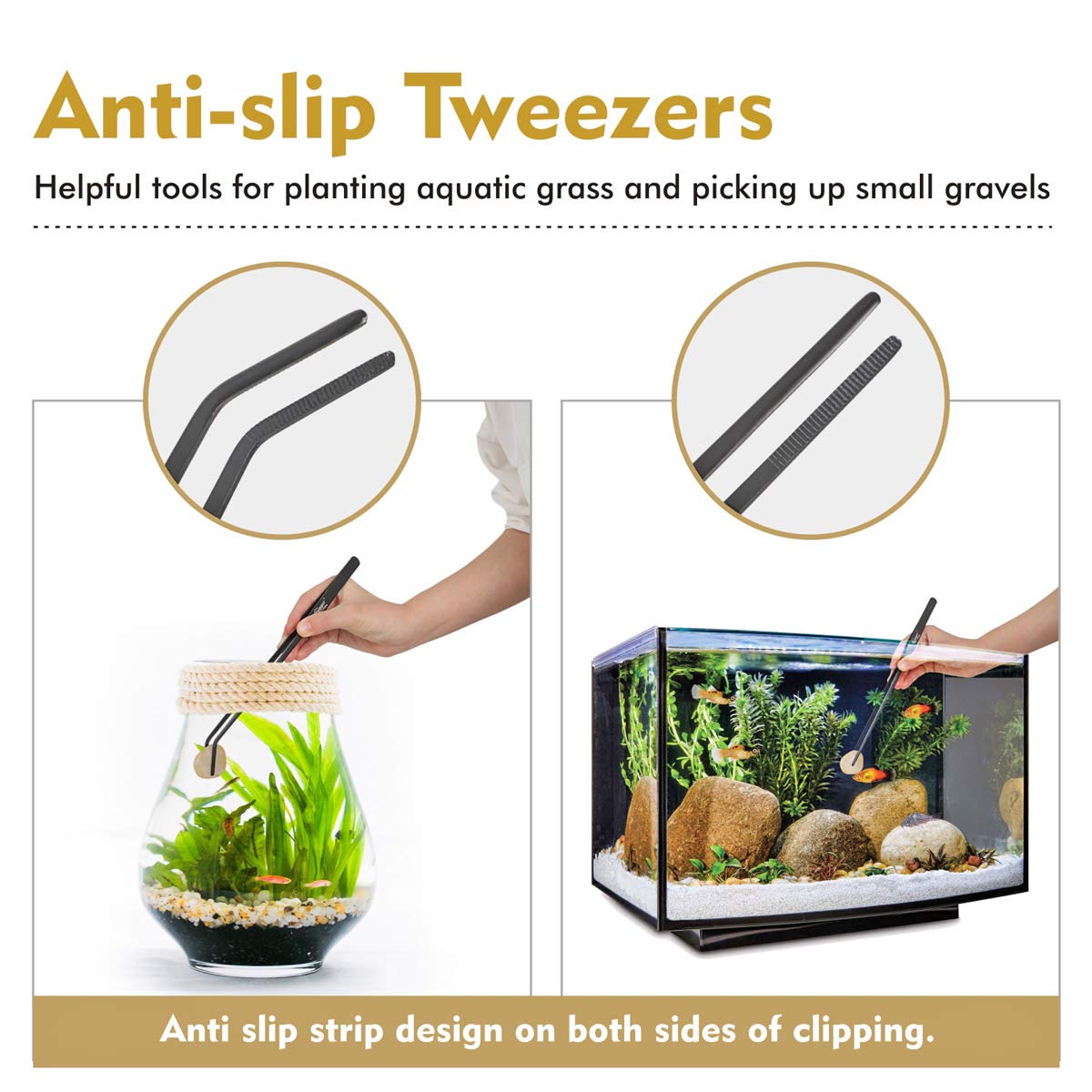 Hygger velvet storage bag keeps aquarium tools organized and protected.