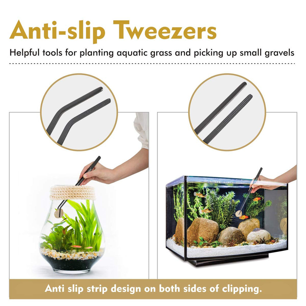 Hygger velvet storage bag keeps aquarium tools organized and protected.