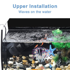 Hygger aquarium water circulation enhancer promotes gentle flow and debris removal