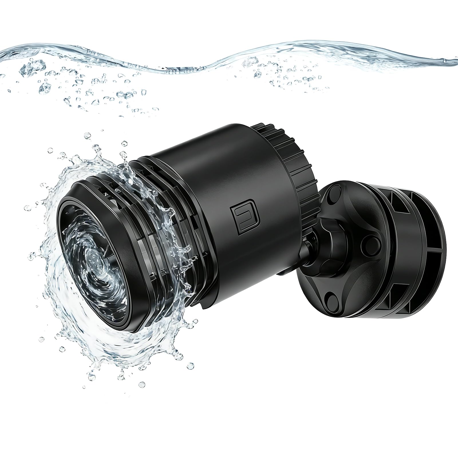 Hygger wave maker with 360° rotating front cover for safe, directed flow.
