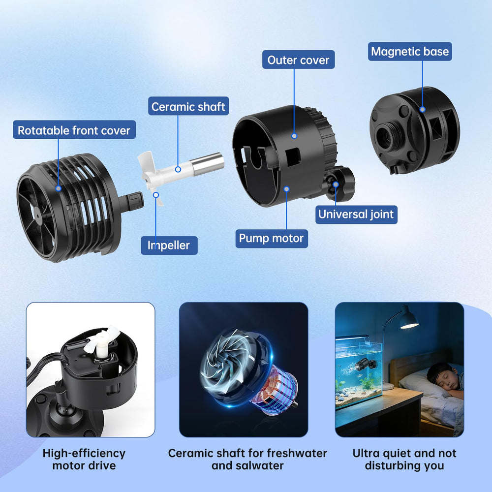 Hygger wave maker suitable for 20-39 inch long tanks