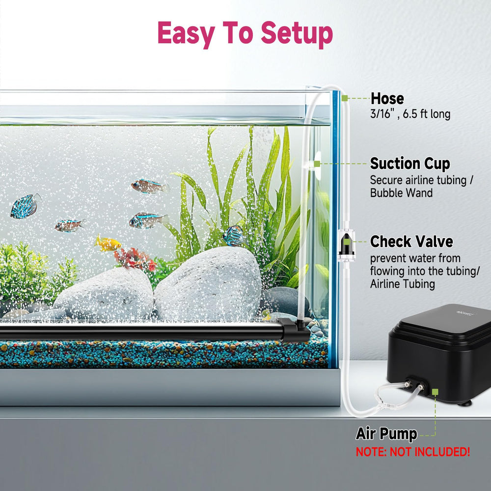 Hygger Weighted Base sinks naturally, minimizing movement and noise.