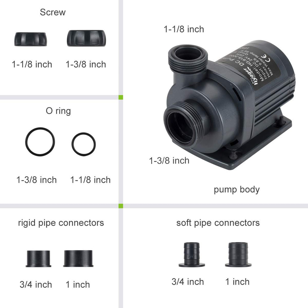 Auto shut-off feature protects the pump when water is low.