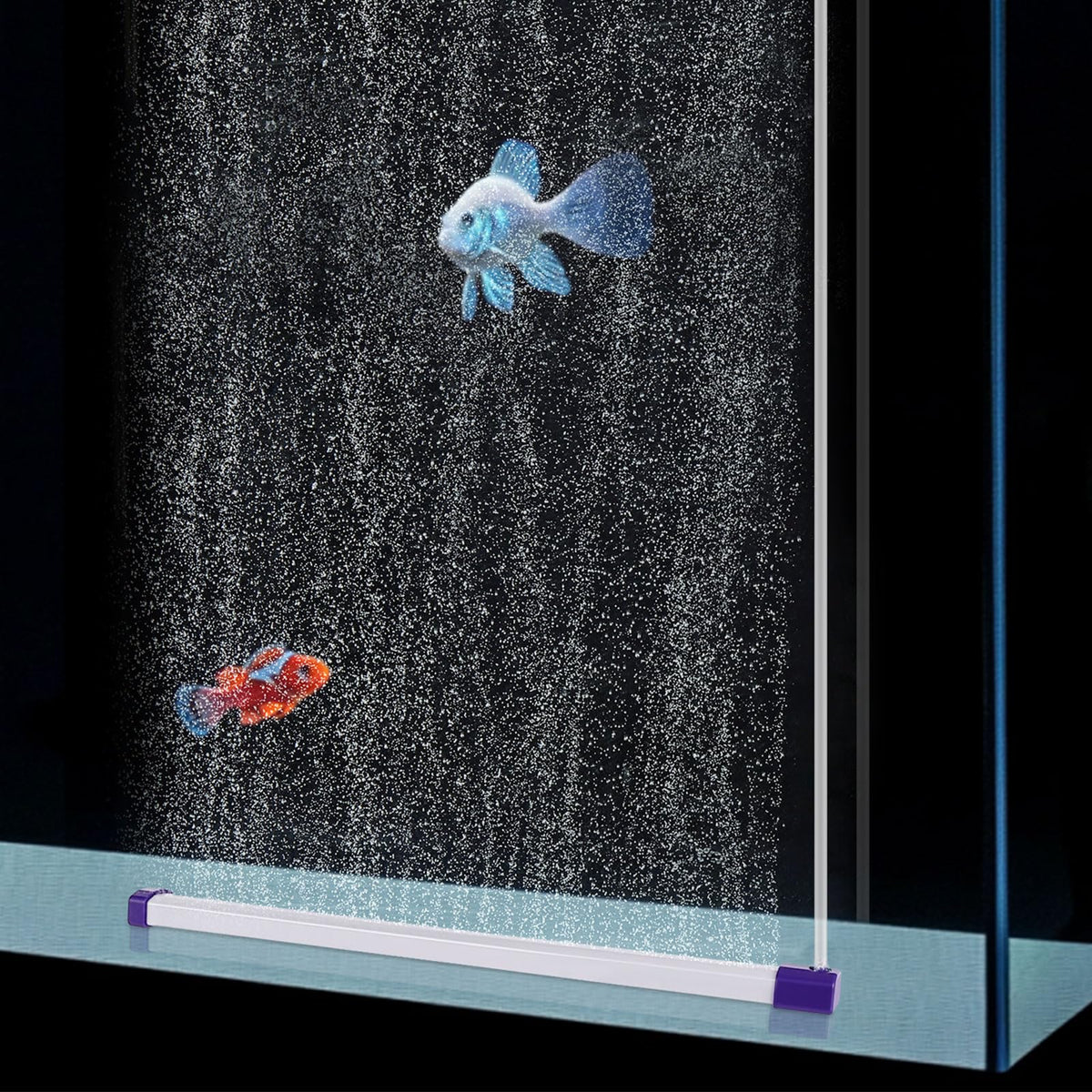 hygger bubble bar 16-9 inch creates a gentle bubble curtain for large tanks
