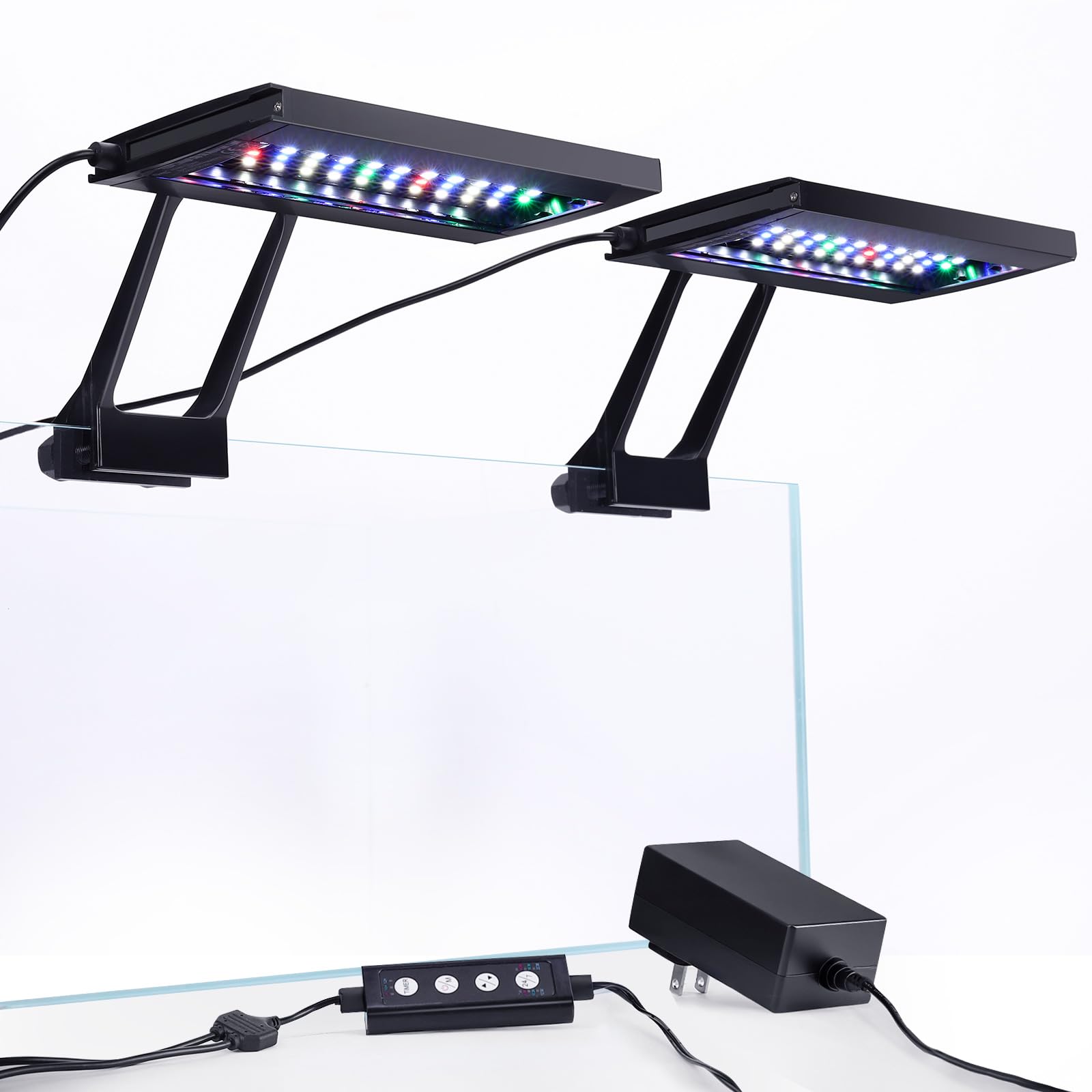 Hygger clip-on aquarium light with sunrise glow for morning viewing